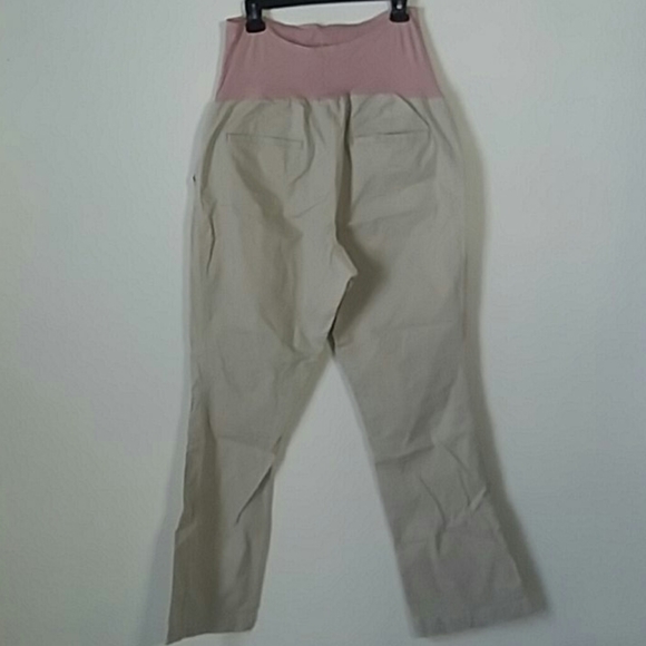 18 Long Maternity Old Navy Khaki Tan Dress Pants - Picture 5 of 8